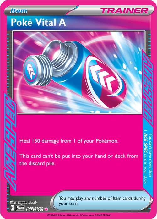 Shrouded Fable - 062/064 - Poké Vital A - Ace Spec