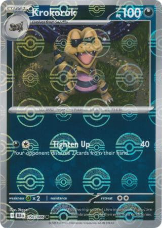 Black Bolt - 058/086 - Krokorok - Poké Ball Reverse Holo