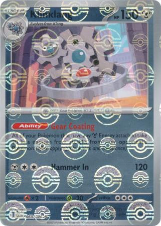 Black Bolt - 063/086 - Klinklang - Poké Ball Reverse Holo