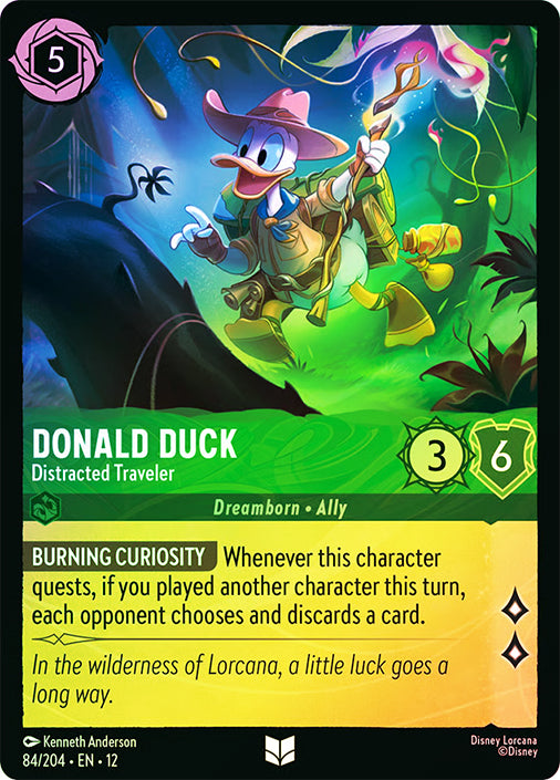Wilds Unknown - 084/204 - Donald Duck - Distracted Traveler - Foil