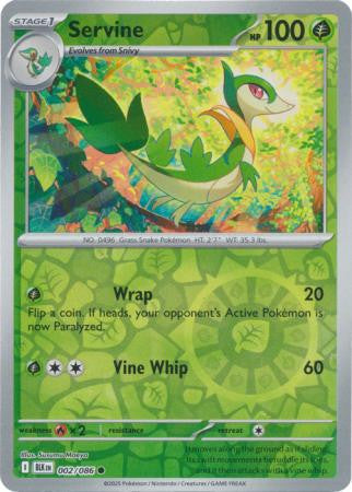 Black Bolt - 002/086 - Servine - Reverse Holo