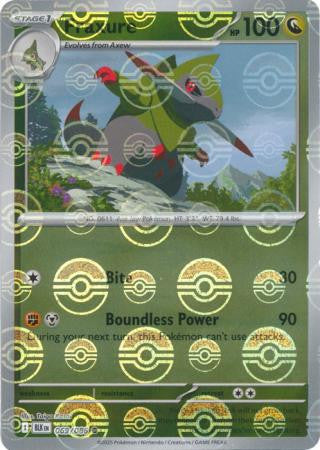Black Bolt - 069/086 - Fraxure - Poké Ball Reverse Holo