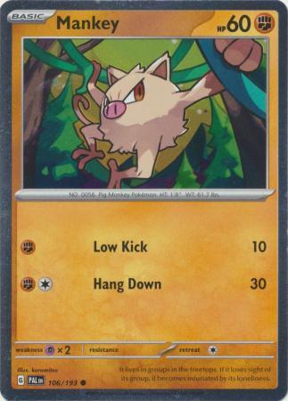 PAL - 106/193 - Mankey - Cosmos Holo