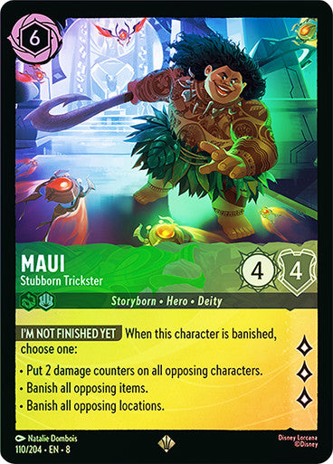 Reign Of Jafar - 110/204 - Maui - Stubborn Trickster - Foil