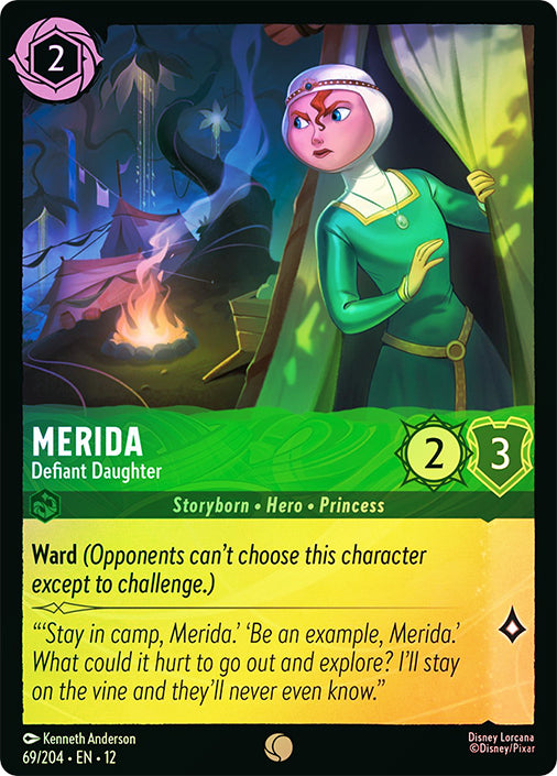 Wilds Unknown - 069/204 - Merida - Defiant Daughter - Foil