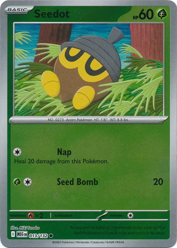 Mega Evolution - 013/132 - Seedot - Reverse Holo