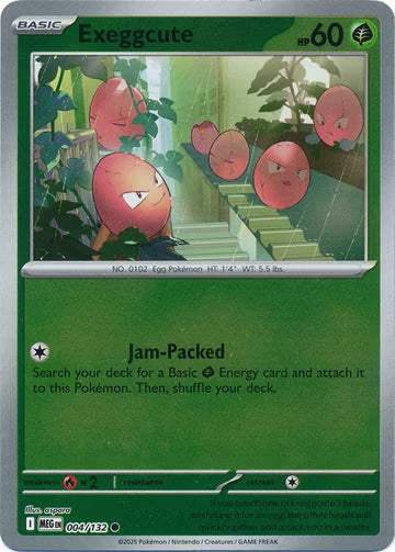 Mega Evolution - 004/132 - Exeggcute - Reverse Holo