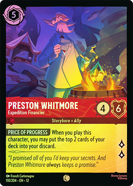 Wilds Unknown - 110/204 - Preston Whitmore - Expedition Financier - Foil