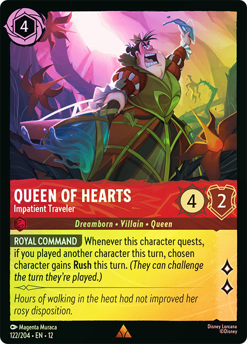 Wilds Unknown - 122/204 - Queen of Hearts - Impatient Traveler - Foil