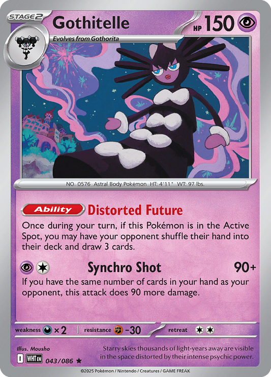 White Flare - 043/086 - Gothitelle - Holo