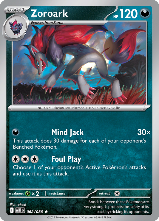 White Flare - 062/086 - Zoroark - Holo
