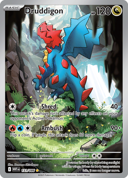 White Flare - 151/086 - Druddigon