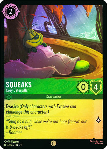 Winterspell - 080/204 - Squeaks - Cozy Caterpillar - Foil