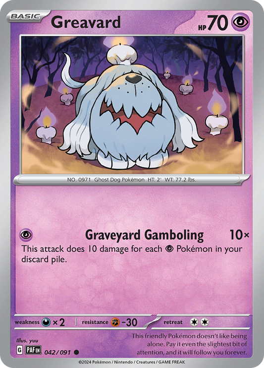 Paldean Fates - 042/091 - Greavard