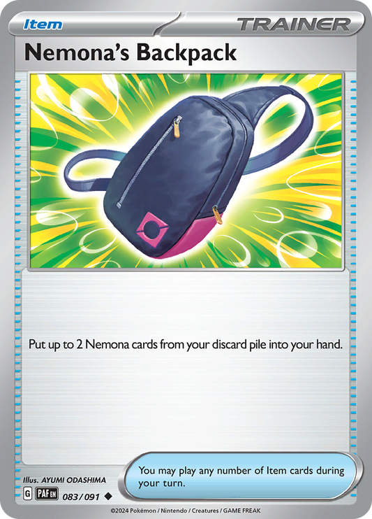 Paldean Fates - 083/091 - Nemona's Backpack
