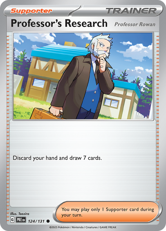 Prismatic Evolutions - 124/131 - Professor's Research (Professor Rowan)