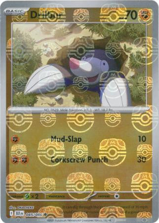 Black Bolt - 045/086 - Drilbur - Master Ball Reverse Holo