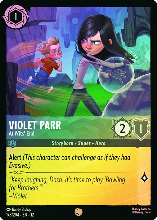 Wilds Unknown - 178/204 - Violet Parr - At Wits' End - Foil