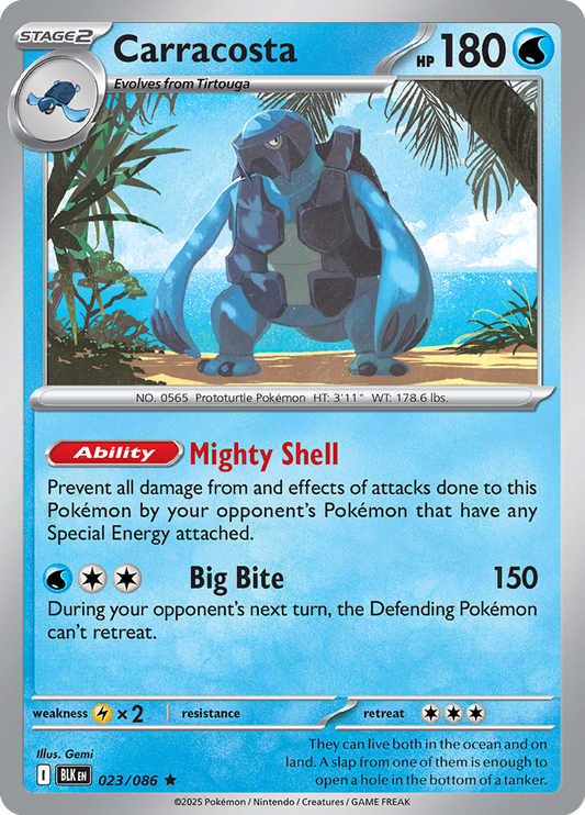 Black Bolt - 023/086 - Carracosta - Holo