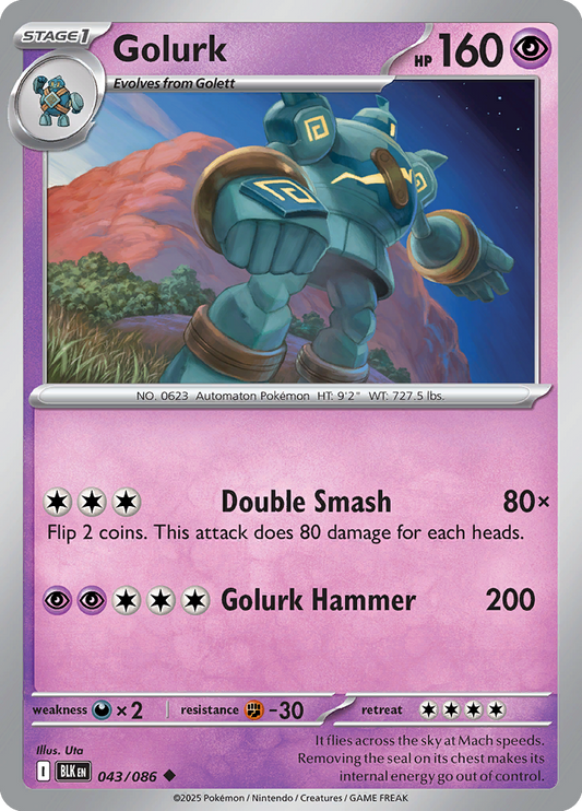 Black Bolt - 043/086 - Golurk
