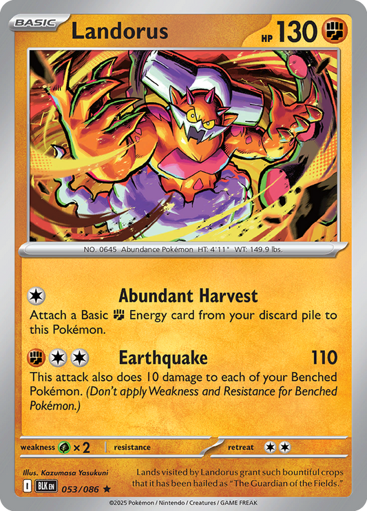Black Bolt - 053/086 - Landorus - Holo