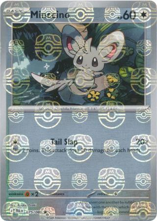 Black Bolt - 075/086 - Minccino - Master Ball Reverse Holo