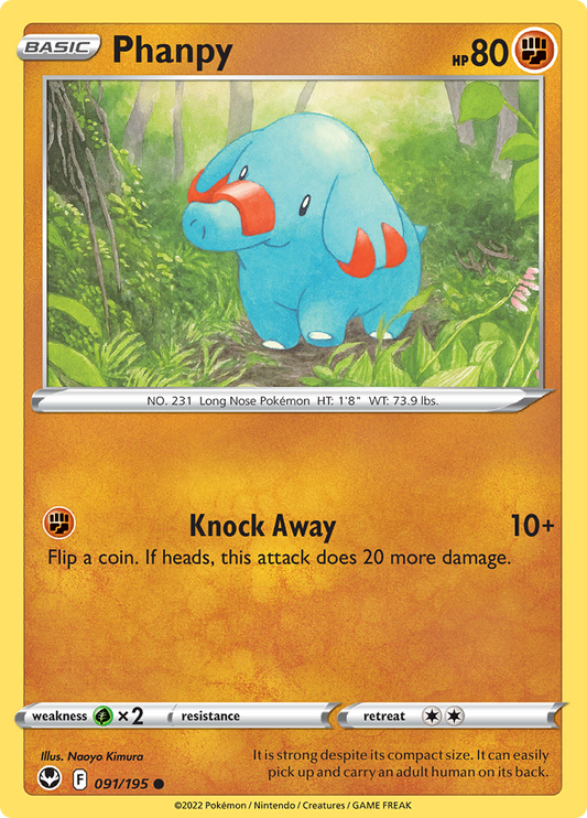 Silver Tempest - 091/195 - Phanpy