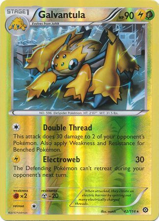 Steam Siege - 042/114 - Galvantula - Reverse Holo