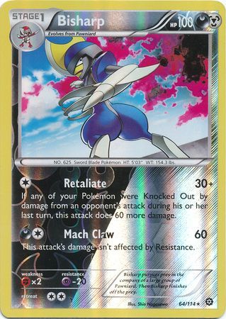 Steam Siege - 064/114 - Bisharp - Reverse Holo
