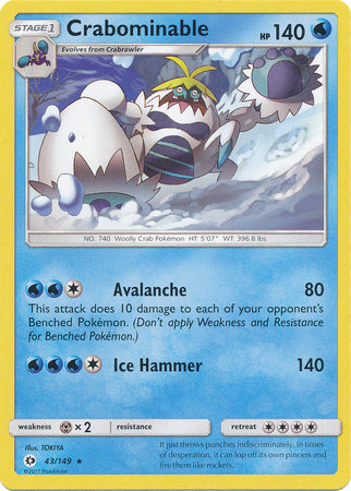 Sun & Moon - 043/149 - Crabominable