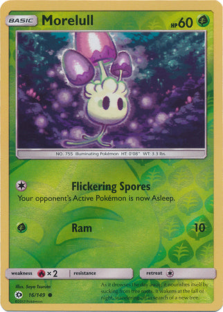 Sun & Moon - 016/149 - Morelull - Reverse Holo