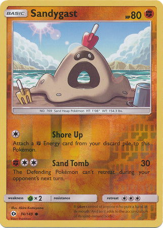 Sun & Moon - 074/149 - Sandygast - Reverse Holo