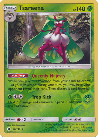Sun & Moon - 020/149 - Tsareena - Reverse Holo