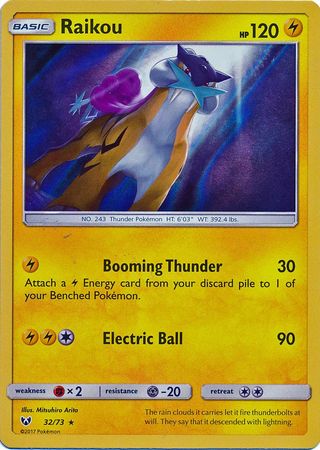 Shining Legends - 032/073 - Raikou - Holo