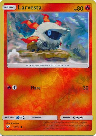 Shining Legends - 012/073 - Larvesta - Reverse Holo