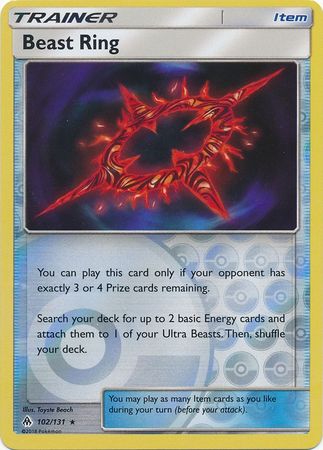 Forbidden Light - 102/131 - Beast Ring - Reverse Holo