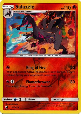 Dragon Majesty - 014/070 - Salazzle - Reverse Holo