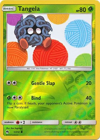 Lost Thunder - 001/214 - Tangela - Reverse Holo