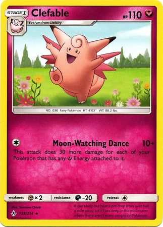 Unbroken Bonds - 133/214 - Clefable