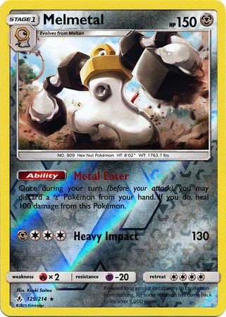 Unbroken Bonds - 129/214 - Melmetal - Reverse Holo