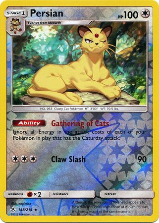 Unbroken Bonds - 148/214 - Persian - Reverse Holo