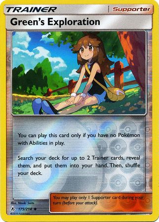Unbroken Bonds - 175/214 - Green's Exploration - Reverse Holo