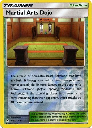 Unbroken Bonds - 179/214 - Martial Arts Dojo - Reverse Holo