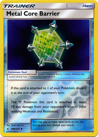 Unbroken Bonds - 180/214 - Metal Core Barrier - Reverse Holo