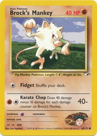 Gym Heroes - 068/132 - Brock's Mankey