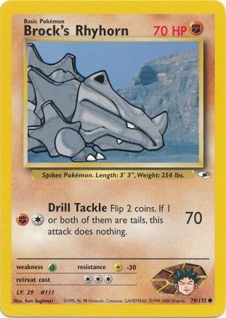 Gym Heroes - 070/132 - Brock's Rhyhorn