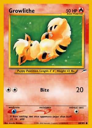 Neo Destiny - 068/105 - Growlithe