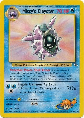 Gym Heroes - 029/132 - Misty's Cloyster