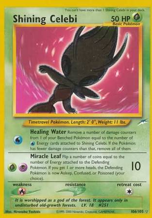 Neo Destiny - 106/105 - Shining Celebi - Holo