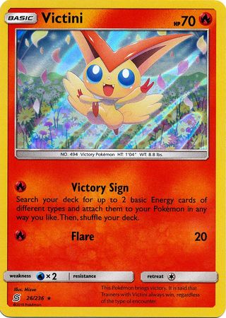 Unified Minds - 026/236 - Victini - Holo